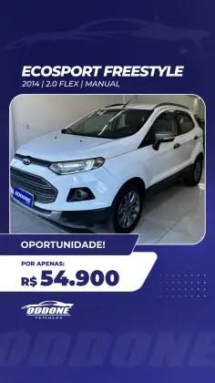 FORD ECOSPORT 2.0 FREESTYLE 4WD 16V FLEX 4P MANUAL FORD ECOSPORT 2.0 FREESTYLE 4WD 16V FLEX 4P MANUAL