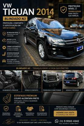 VOLKSWAGEN-TIGUAN-2.0 TSI 16V TURBO GASOLINA 4P TIPTRONIC VOLKSWAGEN-TIGUAN-2014