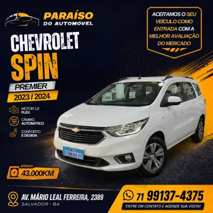 CHEVROLET SPIN 1.8 PREMIER 8V FLEX 4P AUTOMÁTICO CHEVROLET SPIN 1.8 PREMIER 8V FLEX 4P AUTOMÁTICO