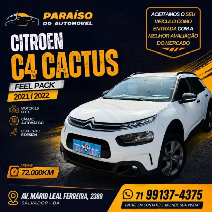 CITROËN C4 CACTUS 1.6 VTI 120 FLEX FEEL PACK EAT6 CITROËN C4 CACTUS 1.6 VTI 120 FLEX FEEL PACK EAT6