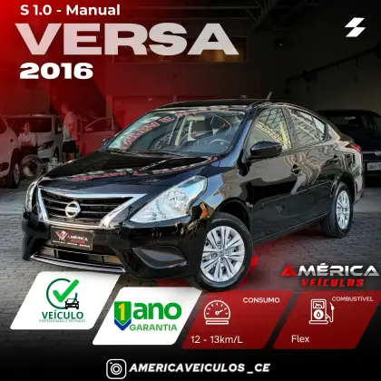 NISSAN VERSA 1.0 12V FLEX S 4P MANUAL NISSAN VERSA 1.0 12V FLEX S 4P MANUAL
