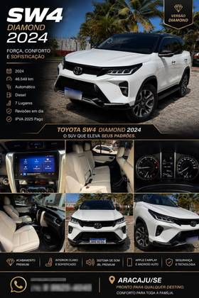 TOYOTA HILUX SW4 2.8 D-4D TURBO DIESEL DIAMOND 7L 4X4 AUTOMÁTICO