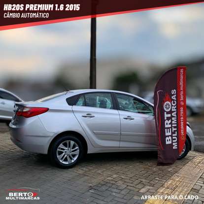 HYUNDAI-HB20S-1.6 PREMIUM 16V FLEX 4P AUTOMÁTICO HYUNDAI-HB20S-2015