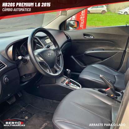HYUNDAI-HB20S-1.6 PREMIUM 16V FLEX 4P AUTOMÁTICO HYUNDAI-HB20S-2015