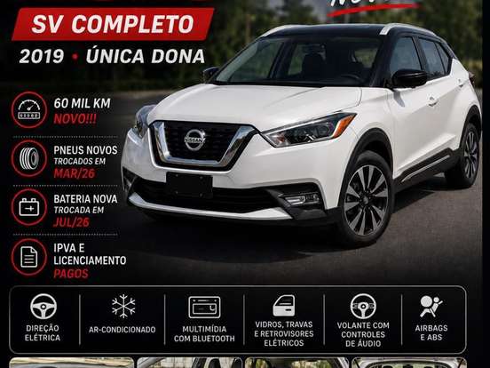 NISSAN-KICKS-1.6 16V FLEXSTART SV 4P XTRONIC NISSAN-KICKS-2018