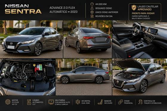 NISSAN SENTRA 2.0 16V GASOLINA ADVANCE XTRONIC