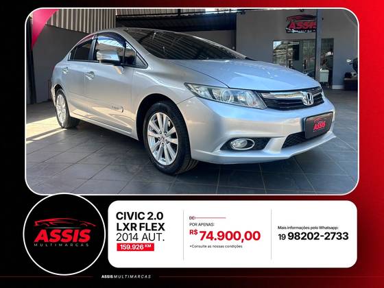 HONDA CIVIC 2.0 LXR 16V FLEX 4P AUTOMÁTICO
