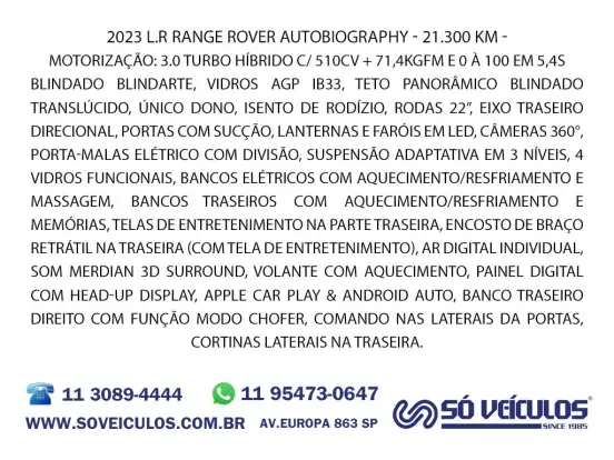 LAND ROVER-RANGE ROVER SPORT-3.0 P510e PHEV AUTOBIOGRAPHY AWD AUTOMÁTICO LAND ROVER-RANGE ROVER SPORT-2023