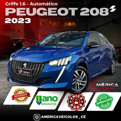 PEUGEOT 208 1.6 16V FLEX GRIFFE AT6 PEUGEOT 208 1.6 16V FLEX GRIFFE AT6
