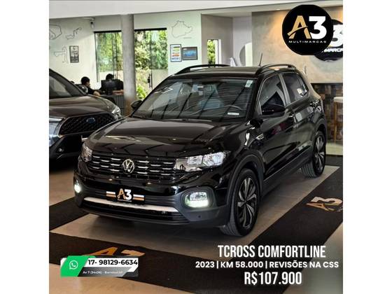 VOLKSWAGEN T-CROSS 1.0 200 TSI TOTAL FLEX COMFORTLINE AUTOMÁTICO