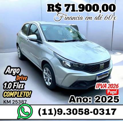 FIAT ARGO 1.0 FIREFLY FLEX DRIVE MANUAL