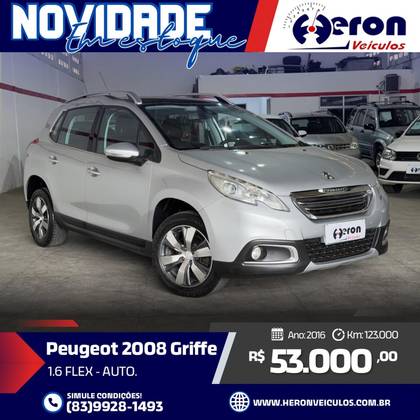 PEUGEOT 2008 1.6 16V FLEX GRIFFE 4P AUTOMÁTICO