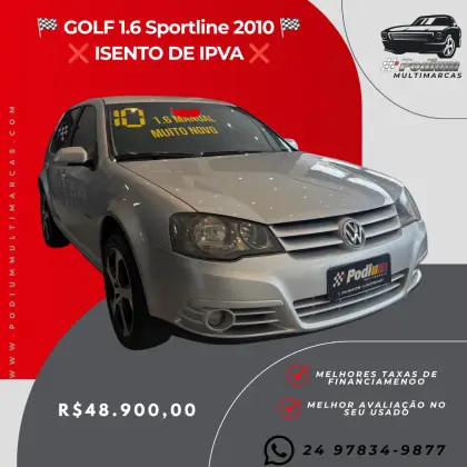 VOLKSWAGEN GOLF 1.6 MI SPORTLINE 8V FLEX 4P MANUAL