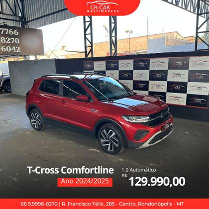 VOLKSWAGEN T-CROSS 1.0 200 TSI TOTAL FLEX COMFORTLINE AUTOMÁTICO