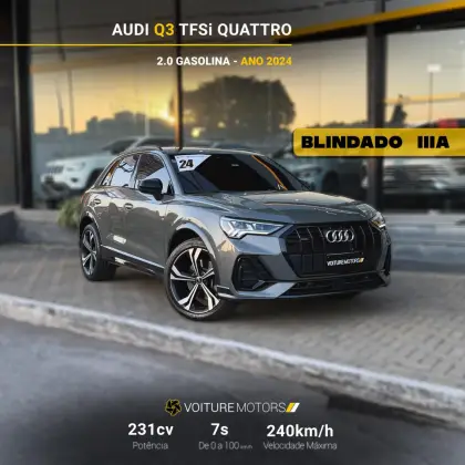 AUDI Q3 2.0 40 TFSI GASOLINA PERFORMANCE BLACK PLUS QUATTRO TIPTRONIC