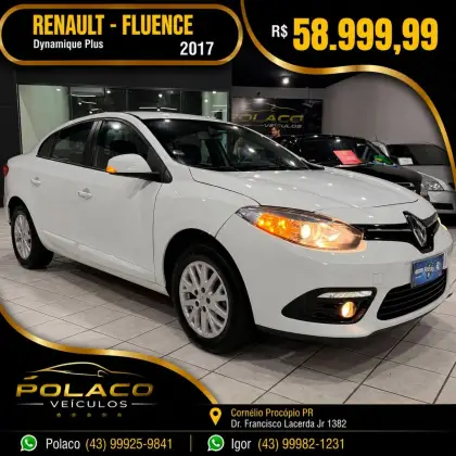 RENAULT FLUENCE 2.0 DYNAMIQUE PLUS 16V FLEX 4P AUTOMÁTICO RENAULT FLUENCE 2.0 DYNAMIQUE PLUS 16V FLEX 4P AUTOMÁTICO