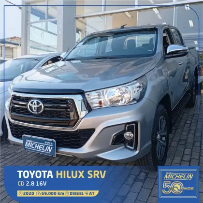 TOYOTA HILUX 2.8 SRV 4X4 CD 16V DIESEL 4P AUTOMÁTICO TOYOTA HILUX 2.8 SRV 4X4 CD 16V DIESEL 4P AUTOMÁTICO