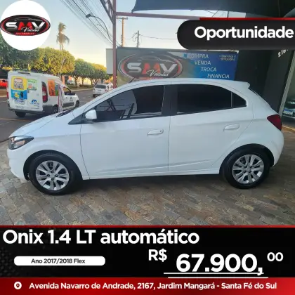 CHEVROLET ONIX 1.4 MPFI LT 8V FLEX 4P AUTOMÁTICO
