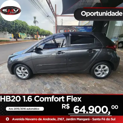 HYUNDAI HB20 1.6 COMFORT PLUS 16V FLEX 4P AUTOMÁTICO