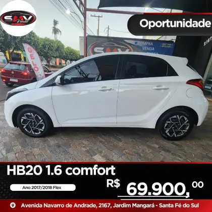 HYUNDAI HB20 1.6 COMFORT PLUS 16V FLEX 4P AUTOMÁTICO