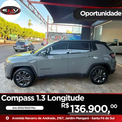JEEP COMPASS 1.3 T270 TURBO FLEX LONGITUDE AT6