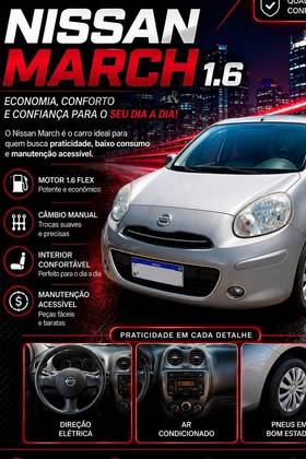 NISSAN MARCH 1.6 SR 16V FLEX 4P MANUAL