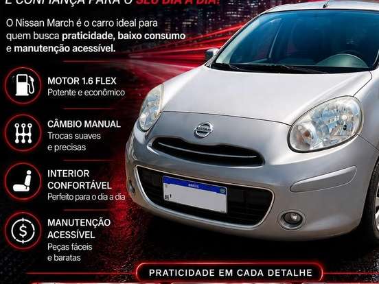 NISSAN-MARCH-1.6 SR 16V FLEX 4P MANUAL NISSAN-MARCH-2013