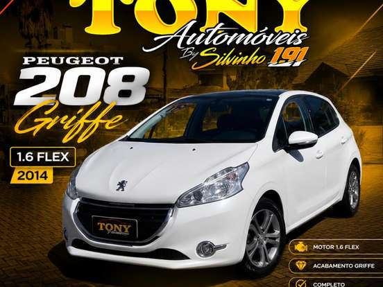 PEUGEOT-208-1.6 GRIFFE 16V FLEX 4P AUTOMÁTICO PEUGEOT-208-2014