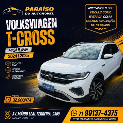 VOLKSWAGEN T-CROSS 1.4 250 TSI TOTAL FLEX HIGHLINE AUTOMÁTICO