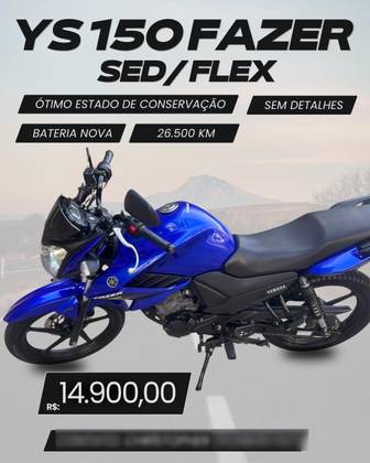 YAMAHA YS 150 FAZER SED 