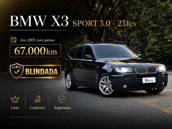 BMW-X3-3.0 SPORT 4X4 24V GASOLINA 4P AUTOMÁTICO BMW-X3-2007
