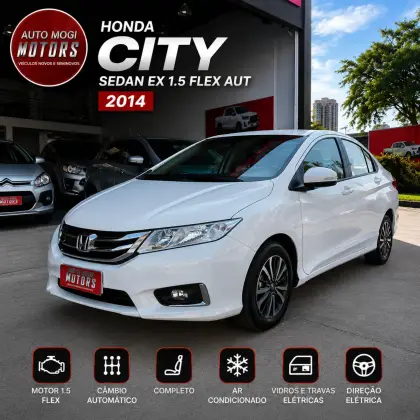 HONDA CITY 1.5 EX 16V FLEX 4P AUTOMÁTICO HONDA CITY 1.5 EX 16V FLEX 4P AUTOMÁTICO