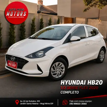 HYUNDAI HB20 1.0 12V FLEX SENSE MANUAL HYUNDAI HB20 1.0 12V FLEX SENSE MANUAL