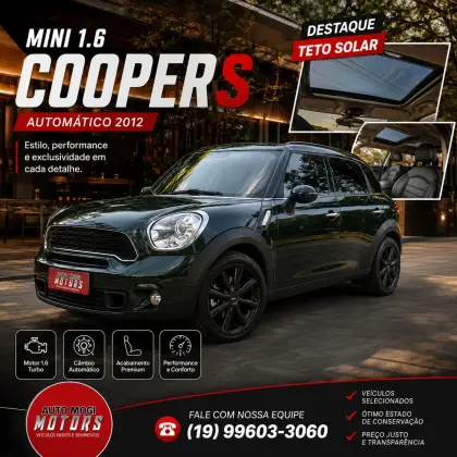 MINI COOPER 1.6 16V GASOLINA 2P AUTOMÁTICO MINI COOPER 1.6 16V GASOLINA 2P AUTOMÁTICO