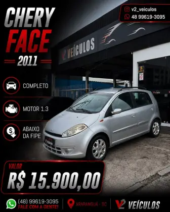 CAOA CHERY FACE 1.3 16V GASOLINA 4P MANUAL CAOA CHERY FACE 1.3 16V GASOLINA 4P MANUAL