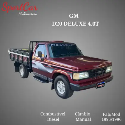 CHEVROLET D20 4.0 CUSTOM DE LUXE CS 8V DIESEL 2P MANUAL CHEVROLET D20 4.0 CUSTOM DE LUXE CS 8V DIESEL 2P MANUAL