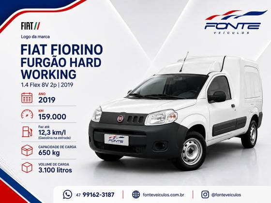 FIAT FIORINO 1.4 MPI FURGÃO HARD WORKING 8V FLEX 2P MANUAL