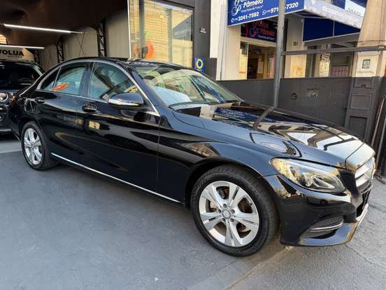 MERCEDES-BENZ-C 180-1.6 CGI AVANTGARDE 16V TURBO GASOLINA 4P AUTOMÁTICO MERCEDES-BENZ-C 180-2014