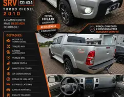 TOYOTA HILUX 3.0 SRV 4X4 CD 16V TURBO INTERCOOLER DIESEL 4P AUTOMÁTICO TOYOTA HILUX 3.0 SRV 4X4 CD 16V TURBO INTERCOOLER DIESEL 4P AUTOMÁTICO