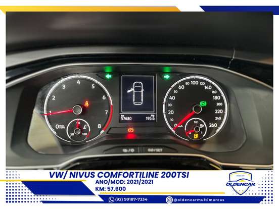 VOLKSWAGEN-NIVUS-1.0 200 TSI TOTAL FLEX COMFORTLINE AUTOMÁTICO VOLKSWAGEN-NIVUS-2021