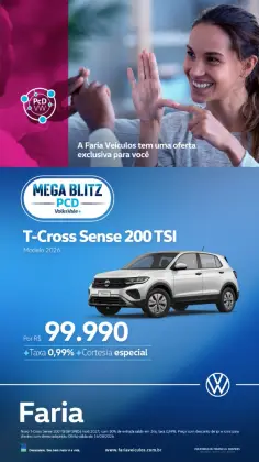 VOLKSWAGEN T-CROSS 1.0 200 TSI TOTAL FLEX SENSE AUTOMÁTICO VOLKSWAGEN T-CROSS 1.0 200 TSI TOTAL FLEX SENSE AUTOMÁTICO
