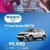 VOLKSWAGEN T-CROSS 1.0 200 TSI TOTAL FLEX SENSE AUTOMÁTICO VOLKSWAGEN T-CROSS 1.0 200 TSI TOTAL FLEX SENSE AUTOMÁTICO