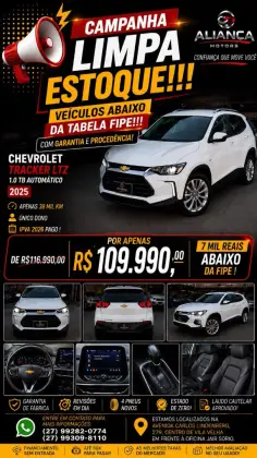 CHEVROLET TRACKER 1.0 TURBO FLEX LTZ AUTOMÁTICO