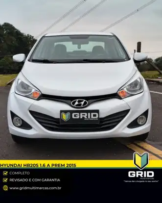 HYUNDAI-HB20S-1.6 PREMIUM 16V FLEX 4P AUTOMÁTICO HYUNDAI-HB20S-2015
