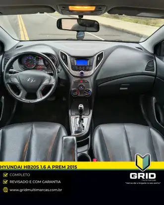 HYUNDAI-HB20S-1.6 PREMIUM 16V FLEX 4P AUTOMÁTICO HYUNDAI-HB20S-2015