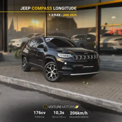 JEEP COMPASS 1.3 T270 TURBO FLEX LONGITUDE AT6