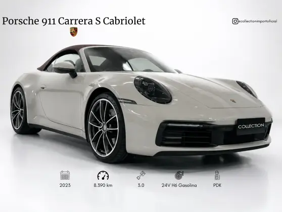 PORSCHE 911 3.0 24V H6 GASOLINA CARRERA S CABRIOLET PDK PORSCHE 911 3.0 24V H6 GASOLINA CARRERA S CABRIOLET PDK