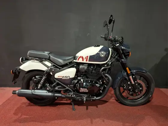 ROYAL ENFIELD SHOTGUN 650 STENCIL WHITE 