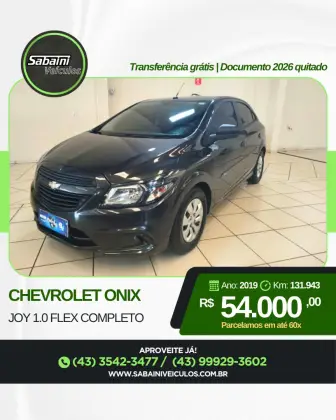 CHEVROLET ONIX 1.0 MPFI JOY 8V FLEX 4P MANUAL