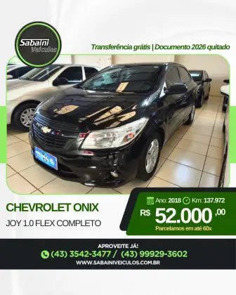 CHEVROLET ONIX 1.0 MPFI JOY 8V FLEX 4P MANUAL